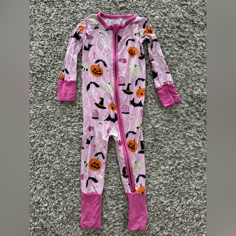 Little Sleepies Pink Halloween Zippy